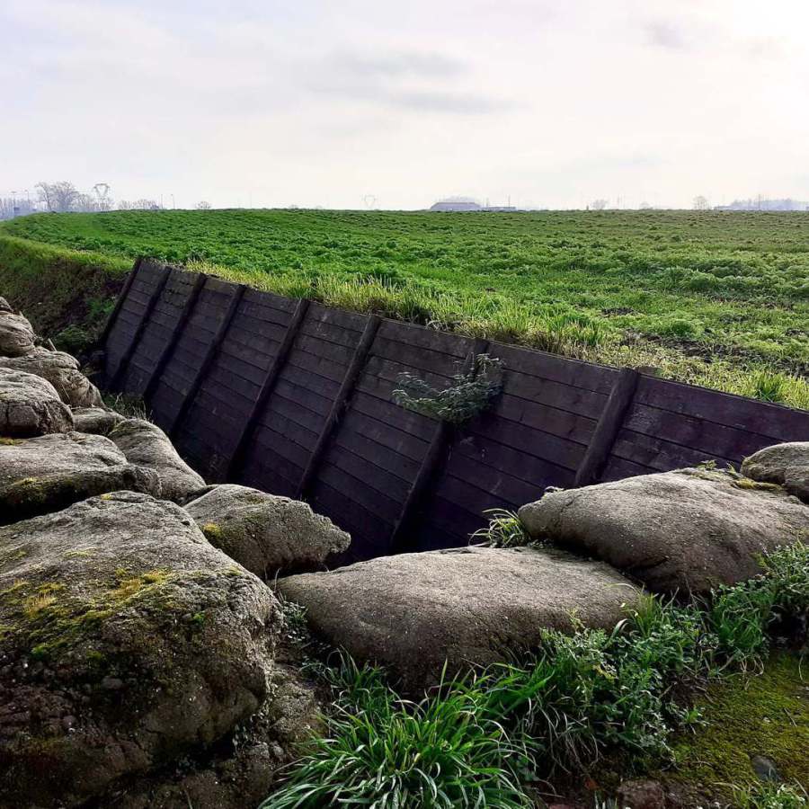 WW1 trench near Lille in Northern France